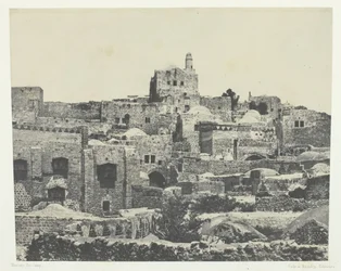 Jeruzalém, Západní čtvrť, Palestina, 184951, vytištěno 1852.