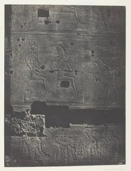 Západní zeď, Velký Isidin chrám ve Filó; Núbie, deska 78 z alba "Egypte, Nubie, Palestine et Syrie" (1852)