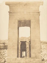 Propylon z chrámu Dandur obratník Raka, duben 1850.