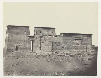 Temple De Dakkeh (Ancient Pselcis); Núbie, deska 94 z alba "Egypte, Nubie, Palestine et Syrie" (1852)