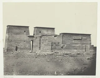 Starověký chrám Pselcis Dakkeh, Núbie, 184951, vytištěno 1852.