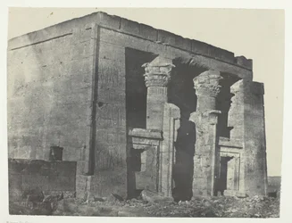 Temple De Dakkeh, Naos, Nubie, 184951, vytištěno 1852.