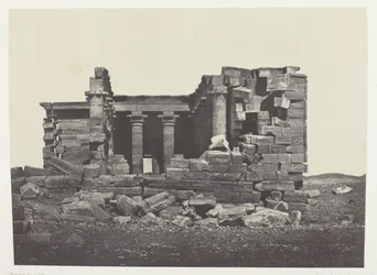 Temple De Maharakkah (Hièra Sycaminos Des Grecs); Núbie, deska 96 z alba "Egypte, Nubie, Palestine et Syrie" (1852)