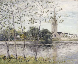 U rybníka v Rosporden, Finistere; Au Bord de l "Etang a Rosporden, Finistere, 1911