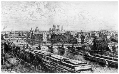 Paříž Převzato z Louvru, c1850-1895 1924