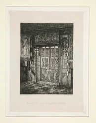 Porte de la galerie de ch?ne (Dveře dubové galerie), pl. 8 z apartmá Chez Victor Hugo (Victor Hugo