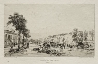 Umělecké vzpomínky na obléhání Paříže: Le Cavalie (Bastion 63)