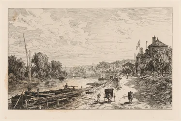 Pohled na Bas-Meudon, břehy Seiny