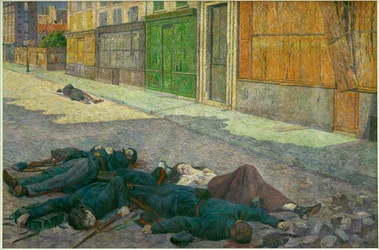 Pařížská komuna 1871 (olej na plátně)