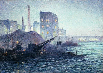 Temže v Londýně, kolem roku 1893