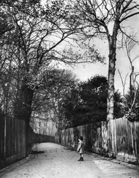 Podzimní čas v Holland Walk, Londýn, 1926-1927.