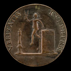 Pravda unikající z knihy [reverzní], c. 1510.