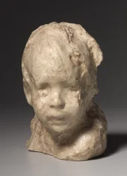 Židovský chlapec, kolem roku 1892 (vosk na omítce)