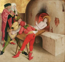 Umučení sv. Víta (avers); Kristus před Kaifášem (reverzní)