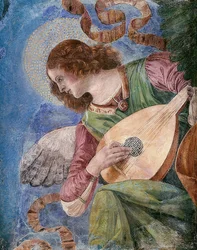 Hudební anděl. Kolem roku 1480