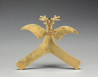 Přívěsek ptáček, c. 1000-1550 (lité zlato)