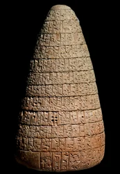 Kužeľ Urukaginy (hlína, kolem 2350 př. n. l.)