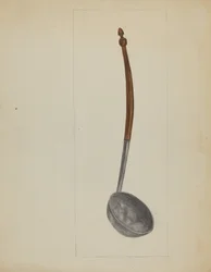 Cínová naběračka, c. 1936.