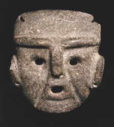 Maska, 300-100 př.nl (zelený kámen)