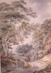 Godington, Kent (akvarel přes tužku)