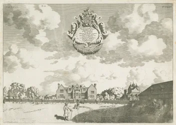 Bentley Hall: mědirytina, [1686] (tisk)