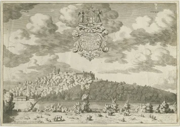 Dudley Castle: mědirytina, nd [1653-1686] (tisk)