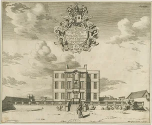 Elmhurst Hall: mědirytina, nd [1653-1686]