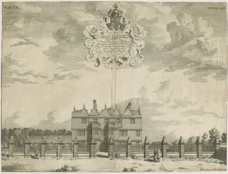 Forton - Aqualate Hall: rytina, nd [1653-1686] (tisk)