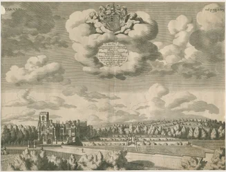 Trentham Hall: rytina, nd [1686]
