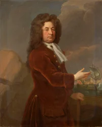 Kontradmirál sir William Whetstone (zemř. 1711), konec 17. až začátek 18. století (olej na plátně)
