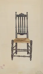 Zadní postranní křeslo zábradlí, 1938.