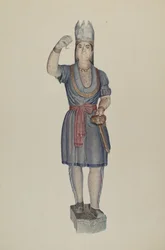 Cigar Store Indian, c. 1938.
