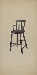 Vysoká židle, 1938.