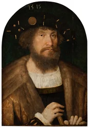 Portrét dánského krále Kristiána II. 1481-1559, 1514 nebo 1515