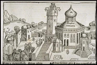 Templum Salomonie ze Schedelsovy kroniky světa, asi 1493.