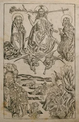 Poslední soud, ilustrace z „Liber Chronicarum“ od Hartmanna Schedela (1440-1514) vydané v Norimberku, 1493