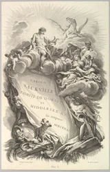 Frontispis pro hrobku Charlese Sackvilla, hraběte z Dorsetu Frontispis pro ..., ca. 1736.