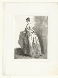 mladá dívka Figurální studie (název série) Etudes de Figures drapes (název série)