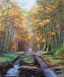 Podzimní světlo (olejomalba)