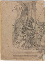 Panthea před Cyrus verso, 1655-1660.