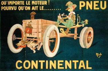 Reklama na pneumatiky Continental (barva lito)