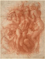 Oplakávání (recto), kolem roku 1530