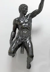 Nude bachants jezdící na panterech