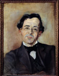 Portrét Paula Leautauda (1872-1956), spisovatele a publicisty. Obraz Theodora Cattiho, 20. století