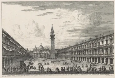Pohledy na Benátky: Piazzo S. Marco, 1741.