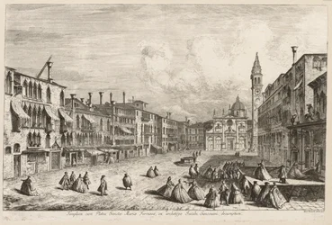 Pohledy na Benátky: S. Maria Formosa, 1741.