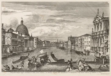 Pohledy na Benátky: Santa Chiara, 1741.