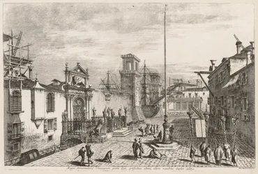 Pohledy na Benátky: Brány arzenálu, 1741.