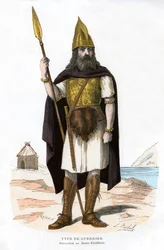 Válečník, možná galský nebo Frank, 1882-1884.