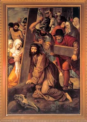 ""Christ portant sa croix" (Kristus nesoucí kříž) Peinture de Michiel Coxcie (Coxie) (1499-1592)